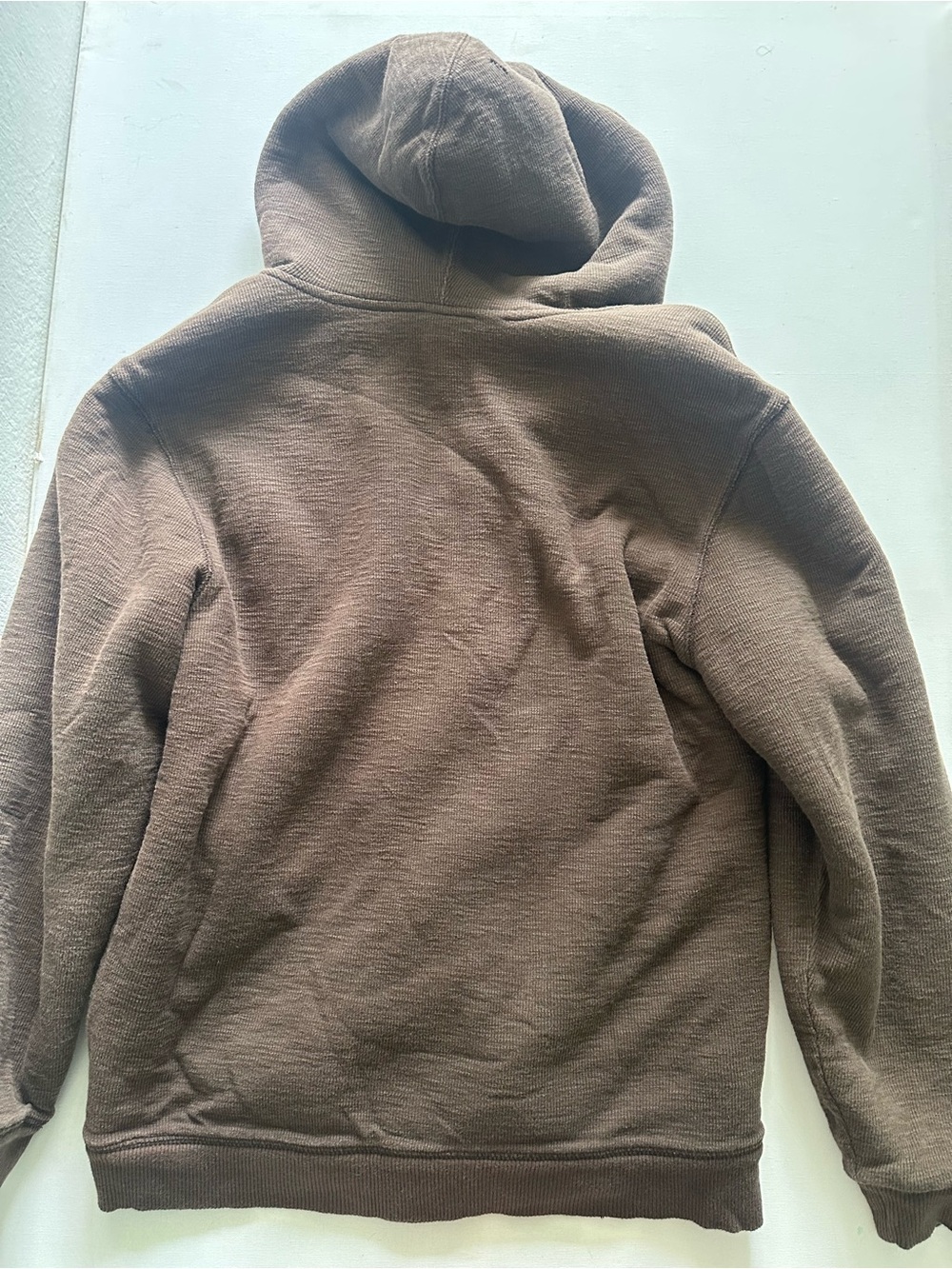 Men’s Brown Vintage Zip Hoodie Jacket - Picture 7 of 7